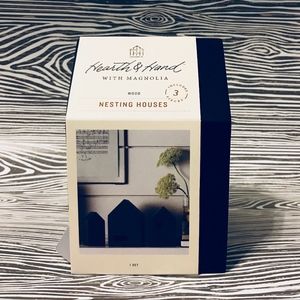 Wood Nesting House (Set of 3) - Black
